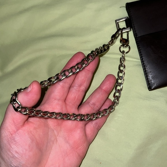 PRADA LEATHER ENVELOP POUCH/CLUTCH BAG PREOWNED BROWN - Picture 5 of 14